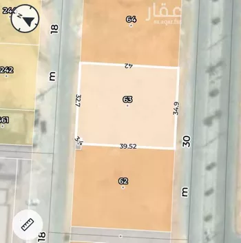 أرض للبيع في شارع عبدالرحمن بن عبدالقادر فقيه, حي القيروان, مدينة الرياض, منطقة الرياض صورة 3