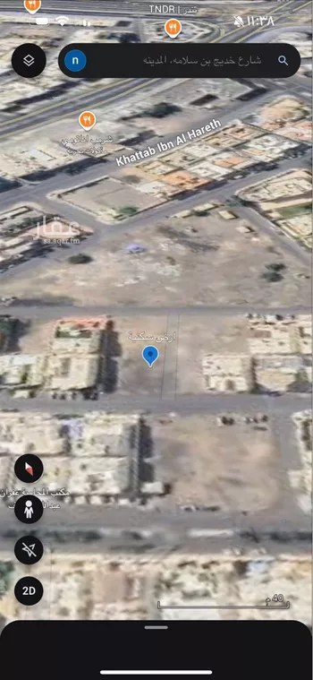 أرض للبيع في شارع محمد بن ابراهيم بن المنذر, حي بئر عثمان, مدينة المدينه المنوره, منطقة المدينة المنورة صورة 2