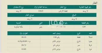 أرض للبيع في حي التنعيم, مدينة مكه المكرمه, منطقة مكة المكرمة صورة 2