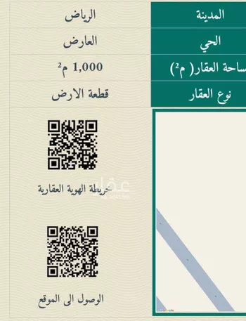 أرض للبيع في شارع محمد البياري, حي العارض, مدينة الرياض, منطقة الرياض صورة 3