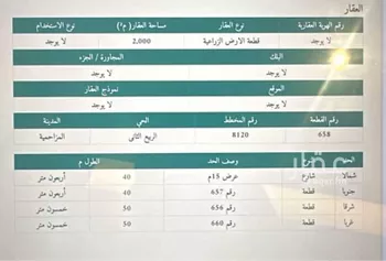 أرض للبيع في شارع زهرة الربيع, حي هجره الذيبيه وخضراء, مدينة هجره الذيبيه وخضراء, منطقة الرياض صورة 3