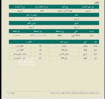 أرض للبيع في شارع أبو سعيد الخدري ، حي الصالحية ، عرعر ، منطقة الحدود الشمالية