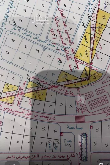 أرض للبيع في شارع عبد العزيز بن بشر الضبي, حي وادي مذينب, مدينة المدينه المنوره, منطقة المدينة المنورة صورة 2