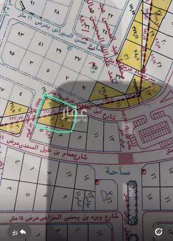 أرض للبيع في شارع عبد العزيز بن بشر الضبي, حي وادي مذينب, مدينة المدينه المنوره, منطقة المدينة المنورة صورة 3