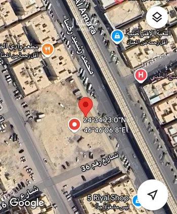 أرض للبيع في شارع محمد رشيد رضا, حي العزيزية, مدينة الرياض, منطقة الرياض صورة 2