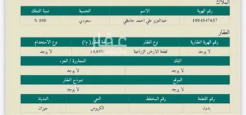 أرض للبيع في حي الكربوس, مدينة الكربوس, منطقة جازان