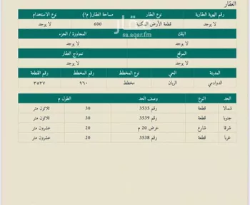 أرض للبيع في شارع الريان 45, حي الريان, مدينة الدوادمى, منطقة الرياض