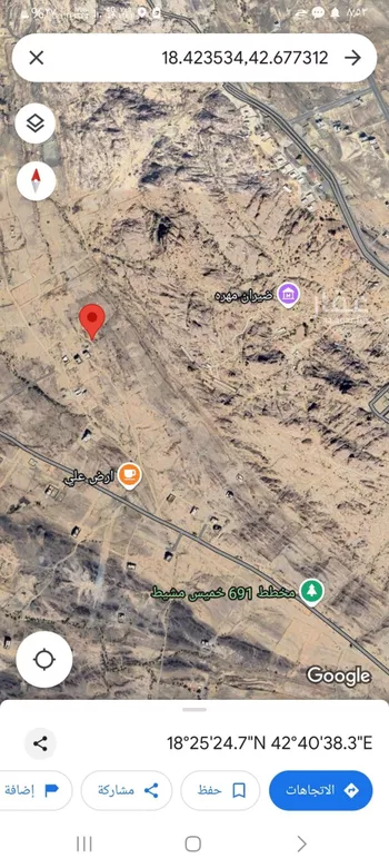 أرض للبيع في شارع شارع, حي الربوة, مدينة خميس مشيط, منطقة عسير صورة 2