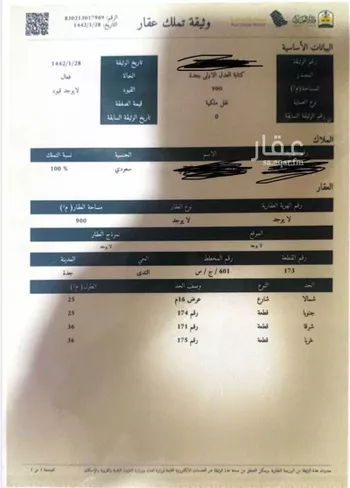 أرض للبيع في شارع لايوجد, حي الندى, مدينة جدة, منطقة مكة المكرمة