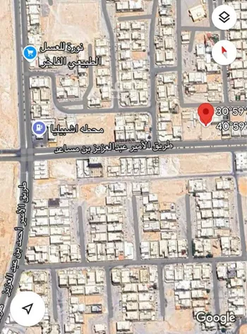 أرض للبيع في شارع طريق الامير عبدالعزيز بن مساعد, حي بدنة, مدينة عرعر, منطقة الحدود الشماليه