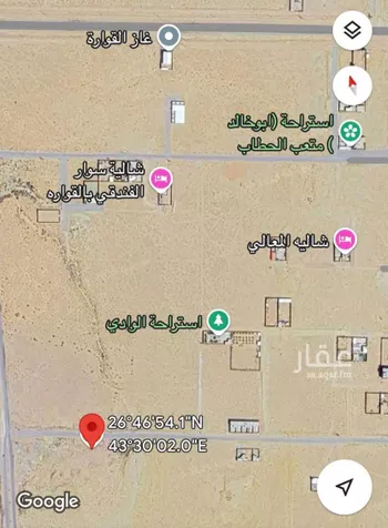 أرض للبيع في حي الروضة, مدينة القواره, منطقة القصيم