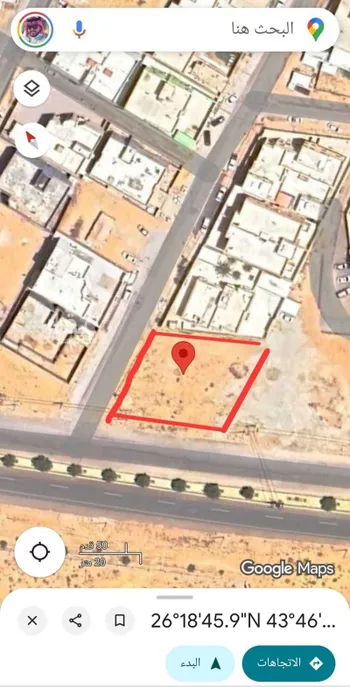 أرض للبيع في شارع طلحة بن عبدالله, حي الميداء, مدينة البصر, منطقة القصيم