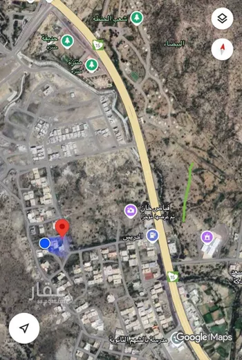 أرض للبيع في شارع البيرق, حي الرهوة, مدينة بلجرشى, منطقة الباحة
