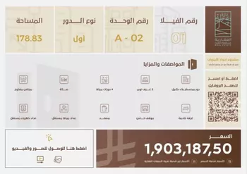 دور للبيع في شارع خالد بن سنان العبسي, حي القيروان, مدينة الرياض, منطقة الرياض صورة 3