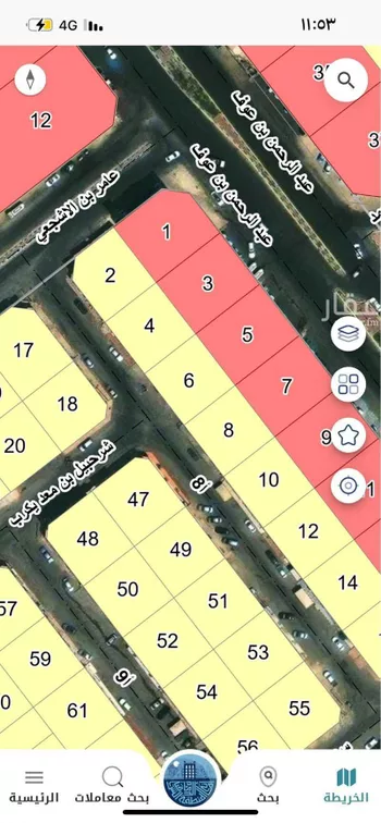 أرض للبيع في شارع ابو الحارث الاشهلي, حي طيبة, مدينة الدمام, المنطقة الشرقية صورة 3