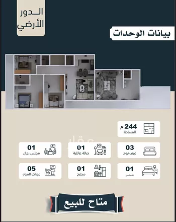 دور للبيع في شارع أبي بكر الوراق, حي النرجس, مدينة الرياض, منطقة الرياض صورة 2