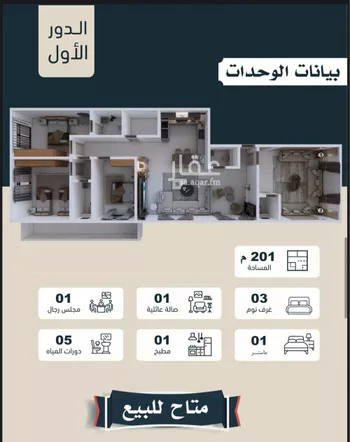 دور للبيع في شارع أبي بكر الوراق, حي النرجس, مدينة الرياض, منطقة الرياض صورة 3
