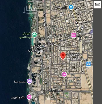 أرض للبيع في شارع ابو نواس, حي الشاطئ, مدينة جدة, منطقة مكة المكرمة صورة 4