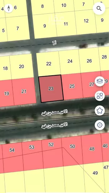 أرض للبيع في شارع الامير فهد بن محمدبن عبدالعزيز, حي غرناطة, مدينة قريه العليا, المنطقة الشرقية صورة 2