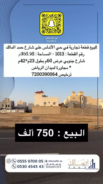 أرض للبيع في شارع شارع, حي الأندلس, مدينة الرس, منطقة القصيم