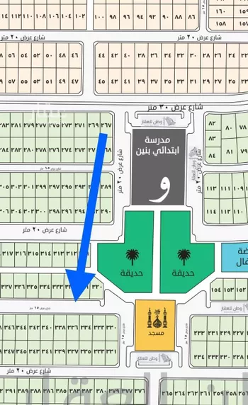 أرض للبيع في حي الصقور, مدينة الاحساء, المنطقة الشرقية