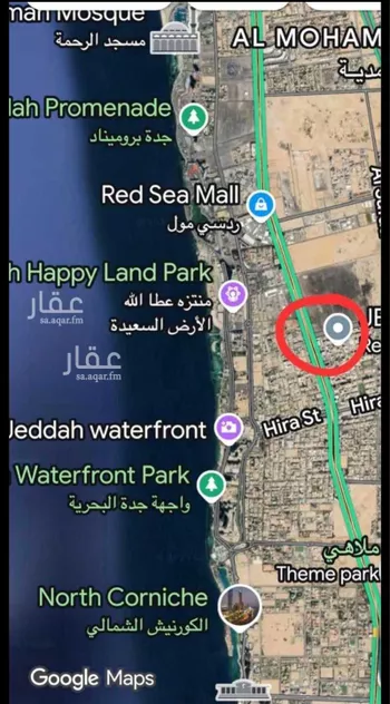 أرض للبيع في شارع البحث العلمي ، حي الشاطئ ، جدة ، جدة
