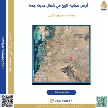 أرض للبيع في شارع ثول, حي جوهرة ثول, مدينة ثول, منطقة مكة المكرمة