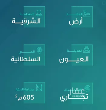 أرض للإيجار في حي ضاحية الامير سلطان الشمالية, مدينة العيون, المنطقة الشرقية صورة 2