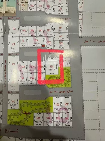 أرض للبيع في شارع 13955397, حي الخزامى, مدينة عنيزه, منطقة القصيم