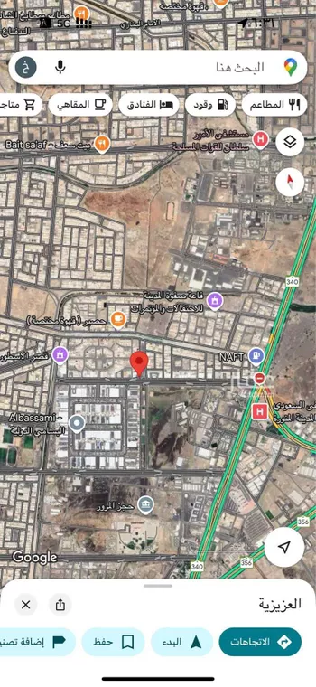 أرض للبيع في شارع عرس ابن عبدالرحمن, حي العزيزية, مدينة المدينه المنوره, منطقة المدينة المنورة صورة 2