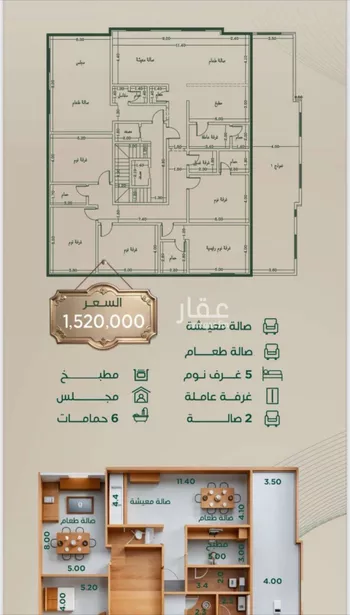 شقة للبيع في شارع عبدالرحمن الحلواني, حي الروضة, مدينة جدة, منطقة مكة المكرمة صورة 3