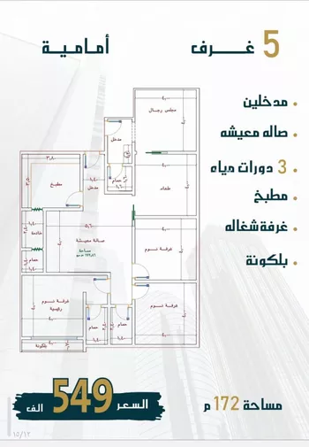 شقة للبيع في شارع الامير عبدالمجيد, حي الصواري, مدينة جدة, منطقة مكة المكرمة صورة 2