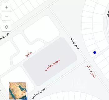 أرض للبيع في شارع تميم بن بشر, حي شمال الجامعة, مدينة تبوك, منطقة تبوك صورة 2