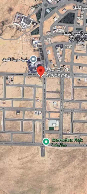 أرض للبيع في شارع الامير منصور بن متعب, حي الكهفة, مدينة الكهفه, منطقة حائل
