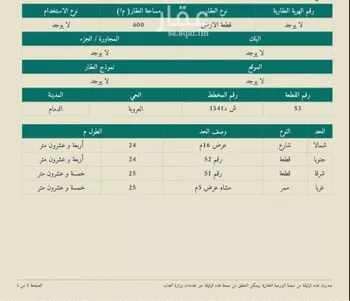 أرض للبيع في شارع 441136, حي العروبة, مدينة الدمام, المنطقة الشرقية