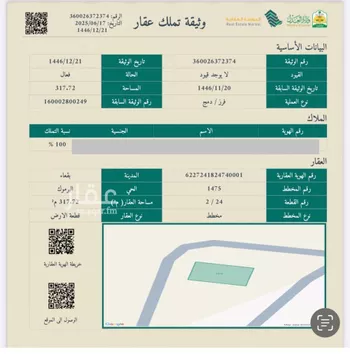 أرض للبيع في شارع زينب بنت جحش, حي حي ج13, مدينة بقعاء, منطقة حائل صورة 2