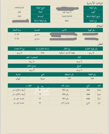 أرض للبيع في حي مشرفة, مدينة الهياثم, منطقة الرياض صورة 2