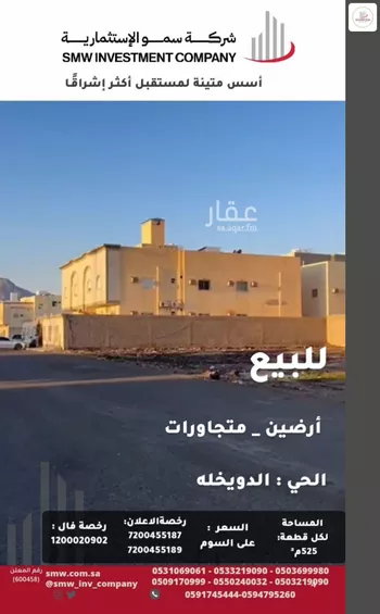 أرض للبيع في شارع عمر بن ثابت, حي الملك فهد, مدينة المدينه المنوره, منطقة المدينة المنورة صورة 2