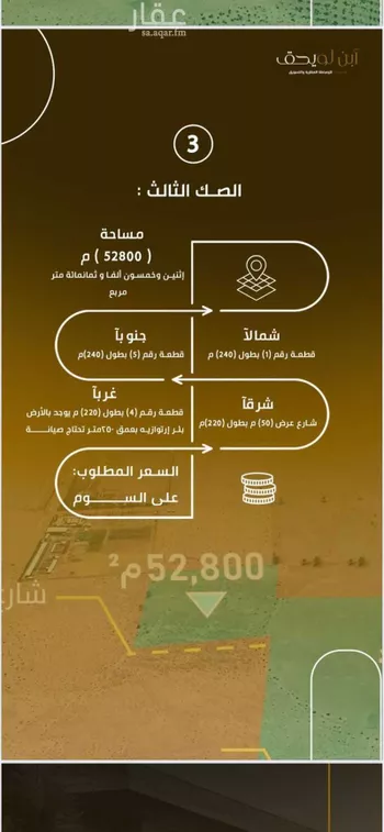 أرض للبيع في شارع الشارع 50, حي الفيحاء, مدينة ضرما - الفيحاء, منطقة الرياض صورة 4