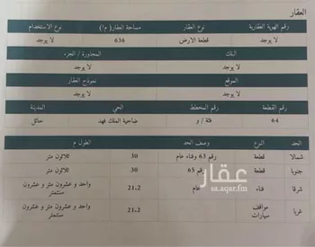 أرض للبيع في شارع ضاحية الملك فهد 8, حي ضاحية الملك فهد, مدينة حائل, منطقة حائل صورة 5