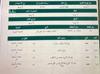 أرض للبيع في شارع عبدالازرق بن قانع, حي السكب, مدينة المدينه المنوره, منطقة المدينة المنورة صورة 2