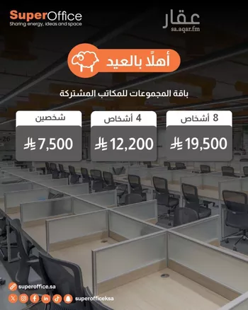 مكتب تجاري للإيجار في شارع الحديقة, حي السويدي, مدينة الرياض, منطقة الرياض