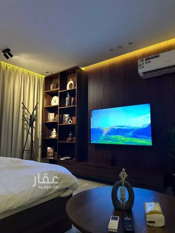 استديو مفروش للحجز في شارع رقم, حي الملقا, الرياض صورة 5