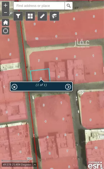 أرض للبيع في شارع خليفه بن ابي بكر, حي البستان, مدينة الاحساء, المنطقة الشرقية