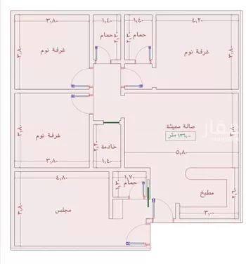 شقة للبيع في شارع السامر, حي الواحة, مدينة جدة, منطقة مكة المكرمة