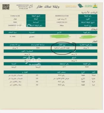 أرض للإيجار في الروضة ، منطقة حائل