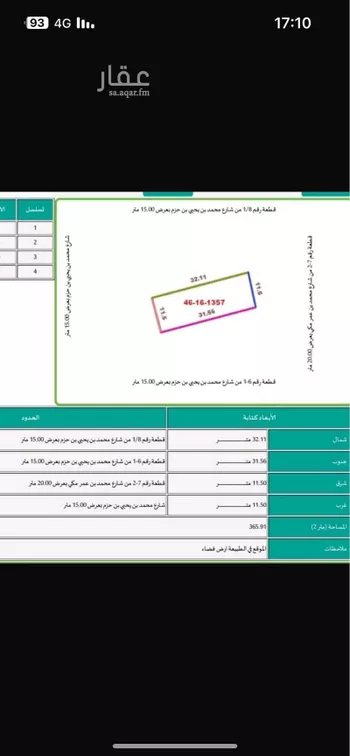 أرض للبيع في شارع محمد بن يحيى بن حزم, حي السلام, مدينة المدينه المنوره, منطقة المدينة المنورة صورة 3