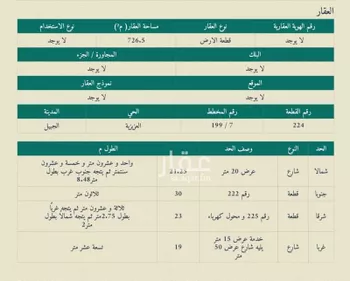 أرض للبيع في شارع غرناطة 291 ، حي غرناطة ، الجبيل ، الجبيل صورة 3