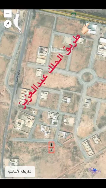 أرض للبيع في شارع الملك عبدالعزيز, حي الحزم, مدينة رياض الخبراء, منطقة القصيم
