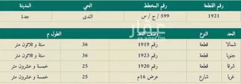 أرض للبيع في حي الندى, مدينة جدة, منطقة مكة المكرمة